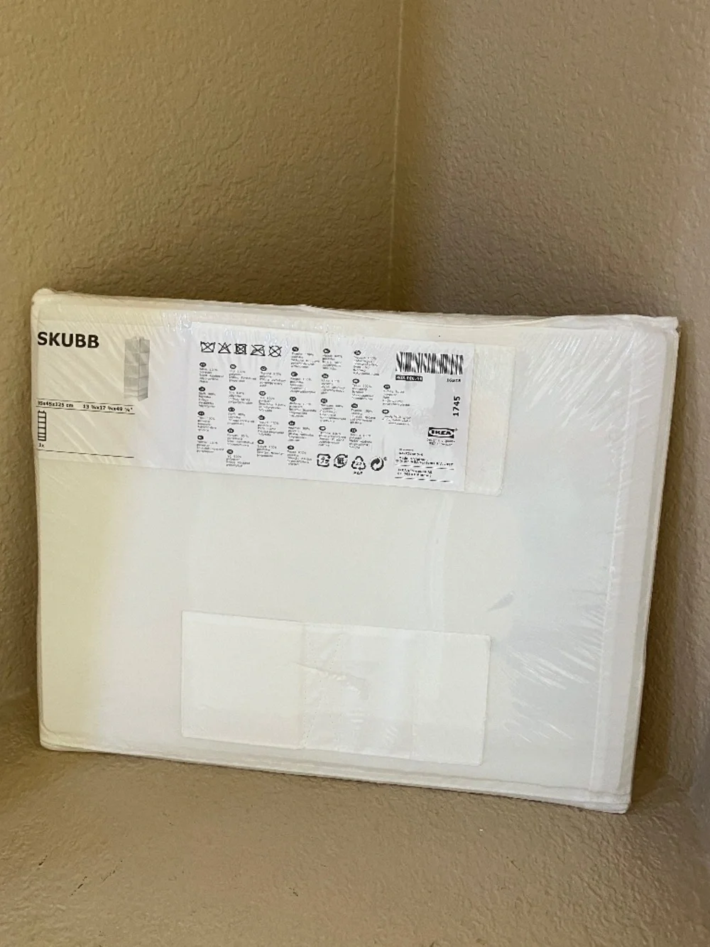 IKEA SKUBB Closet Organizer with 6 Compartments Storage White 403.000.49